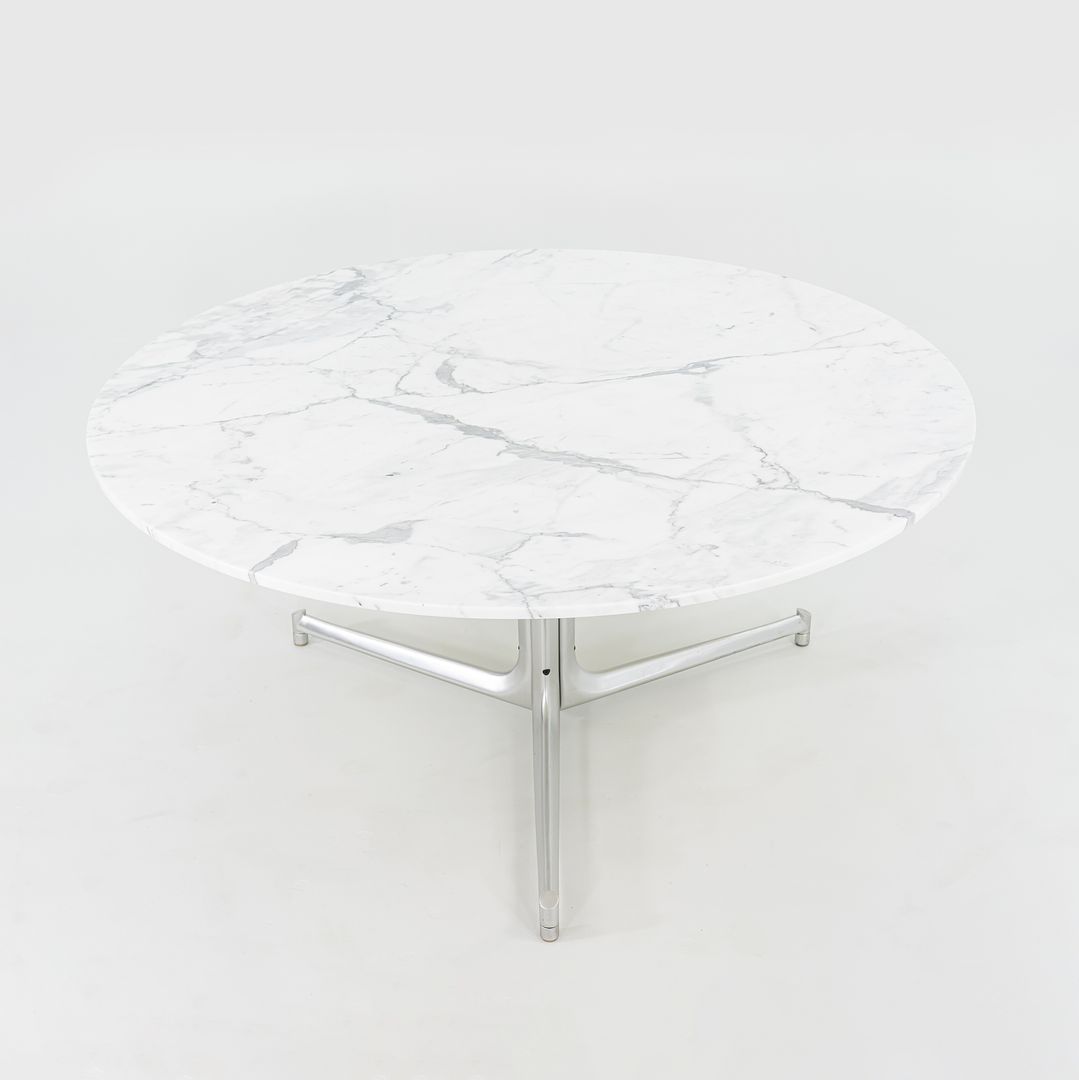 1968 T105 by Preben Fabricius and Jorgen Kastholm for Kill International in White Marble and Aluminum