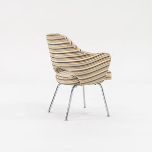 2009 Saarinen Executive Chair, Model 71APC by Eero Saarinen for Knoll in Striped Fabric