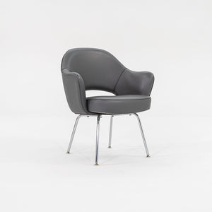 2009 Saarinen Executive Dining Chair, Model 71 APC by Eero Saarinen for Knoll in Grey Vinyl 4x Available