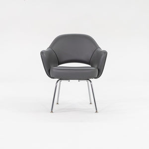 SOLD 2009 Saarinen Executive Dining Chair, Model 71 APC by Eero Saarinen for Knoll in Grey Vinyl 4x Available