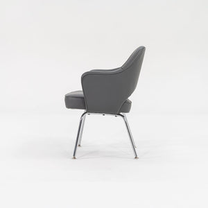 SOLD 2009 Saarinen Executive Dining Chair, Model 71 APC by Eero Saarinen for Knoll in Grey Vinyl 4x Available