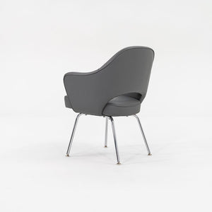 2009 Saarinen Executive Dining Chair, Model 71 APC by Eero Saarinen for Knoll in Grey Vinyl 4x Available