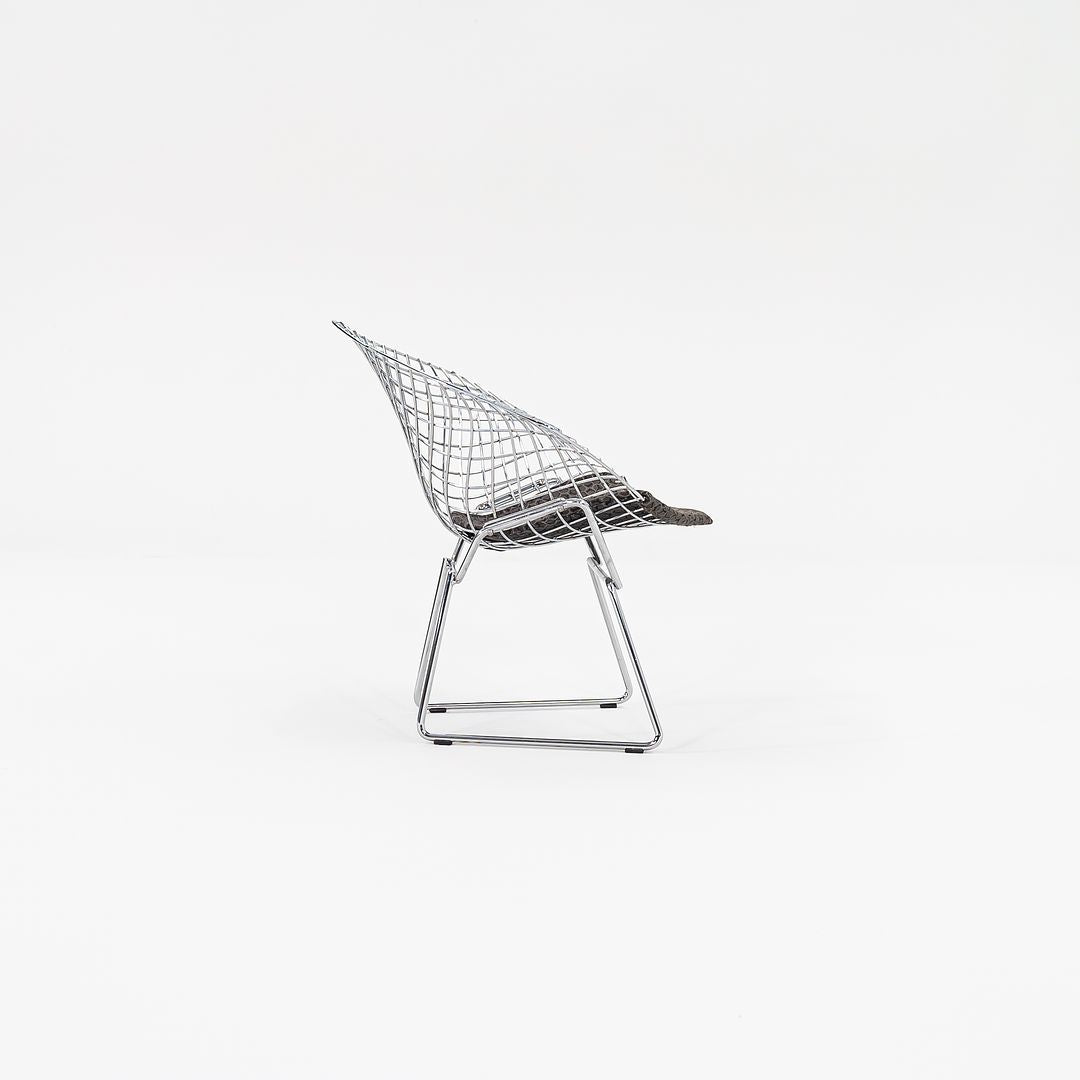 2000s Bertoia Child's Diamond Chair, Model 421LS by Harry Bertoia for Knoll Steel, Padding, Fabric