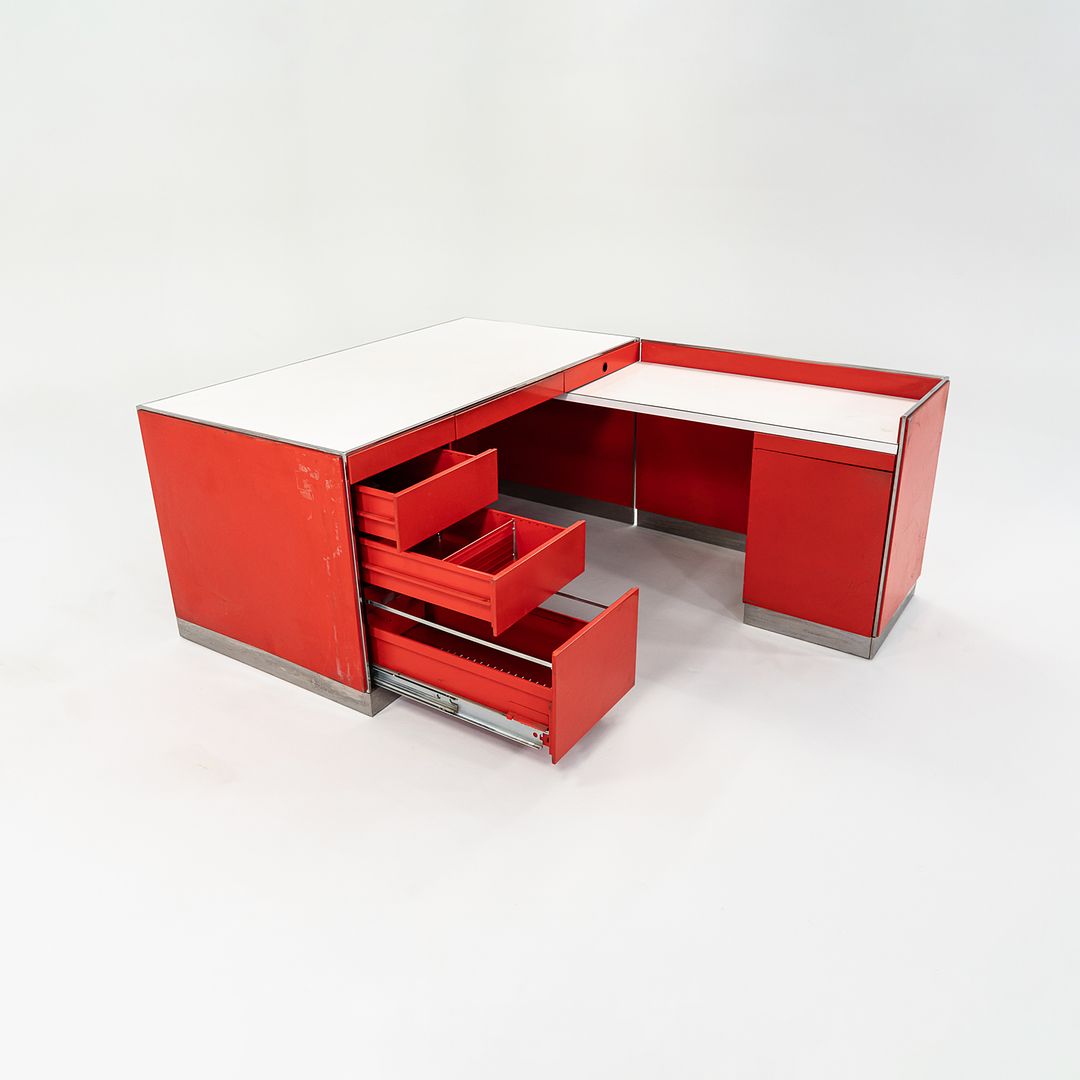 1970s Reception Desk by Davis Allen of SOM Architect for General Fireproofing Co.