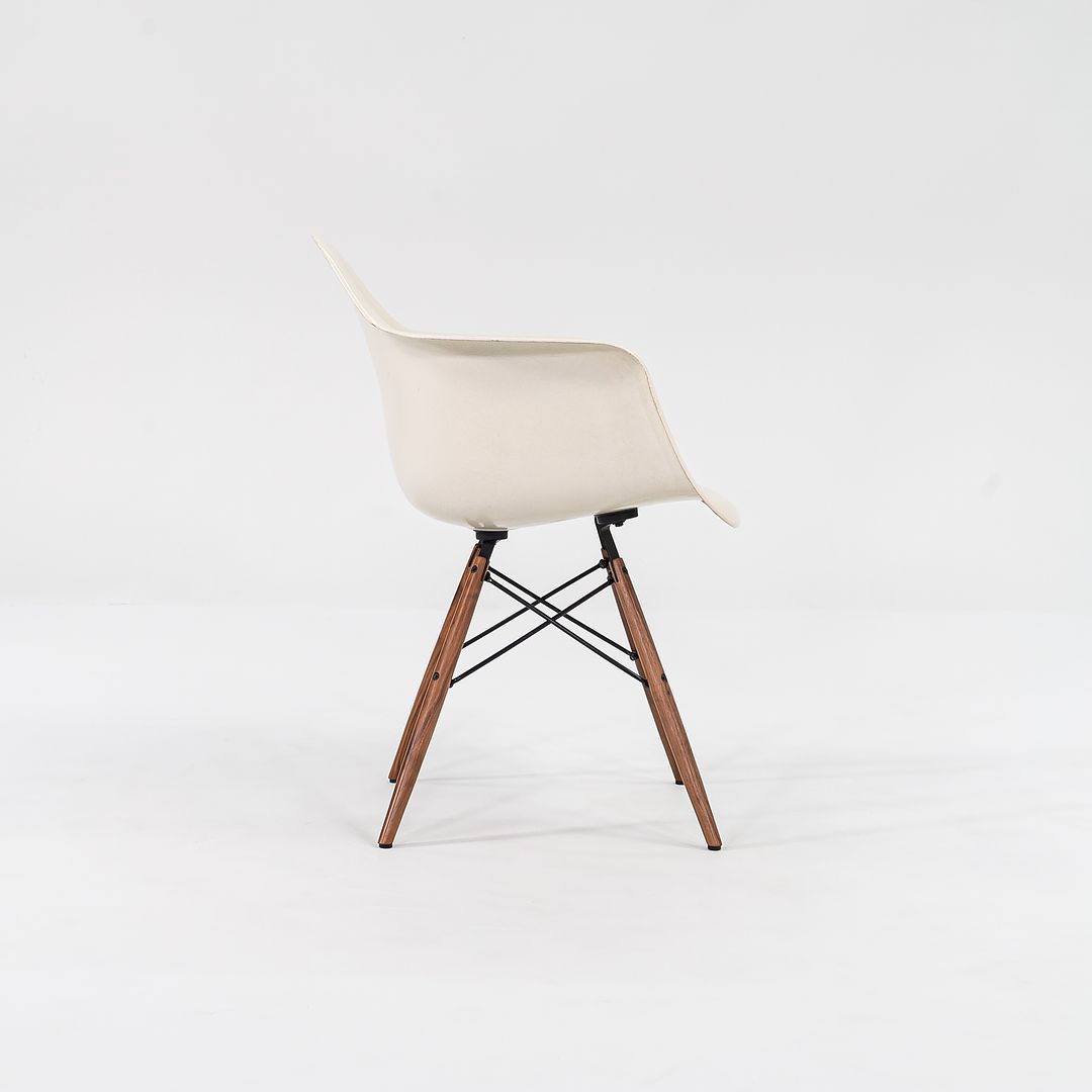 2016 DFAW Armchair by Charles and Ray Eames for Herman Miller in Parchment Fiberglass and Walnut Sets Available