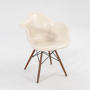 2016 DFAW Armchair by Charles and Ray Eames for Herman Miller in Parchment Fiberglass and Walnut Sets Available