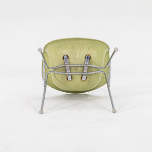 2006 Modernica Fiberglass Arm Shell Chair with H Base or Stacking Base in Light Green