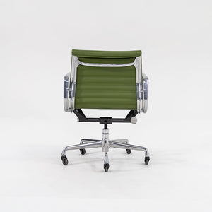 2007 Eames Aluminum Group Management Desk Chair by Charles and Ray Eames for Herman Miller in Green Leather Sets Available