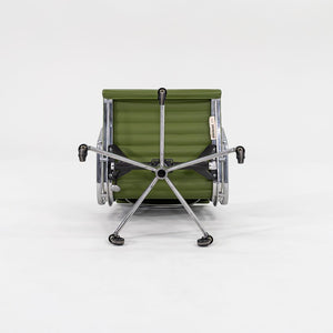 2007 Eames Aluminum Group Management Desk Chair by Charles and Ray Eames for Herman Miller in Green Leather Sets Available