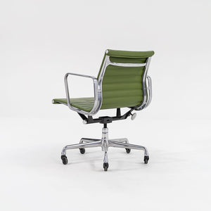 2007 Eames Aluminum Group Management Desk Chair by Charles and Ray Eames for Herman Miller in Green Leather Sets Available