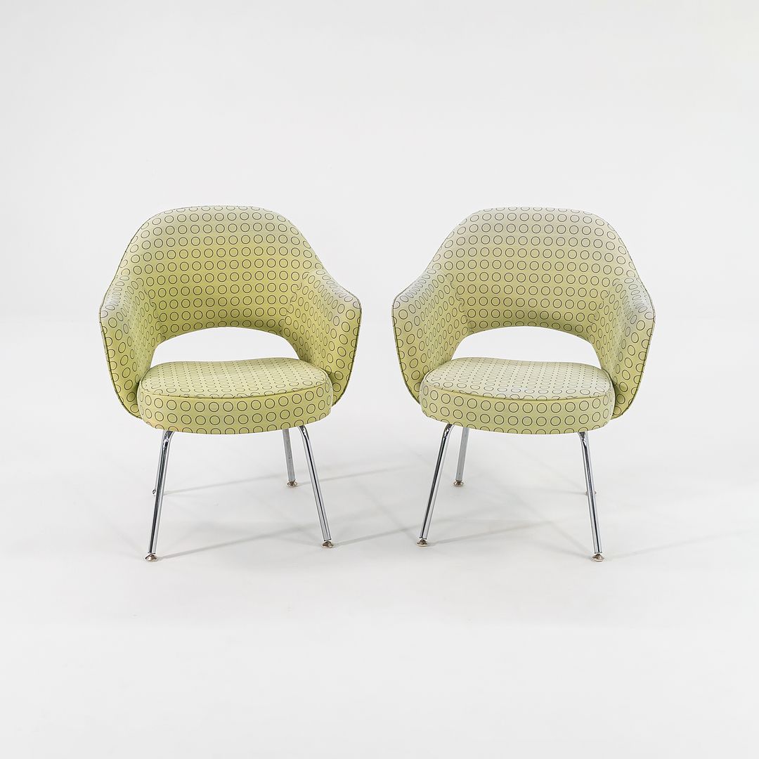 2007 Executive Arm Chair, Model 71APC by Eero Saarinen for Knoll in Green Fabric 12x Available