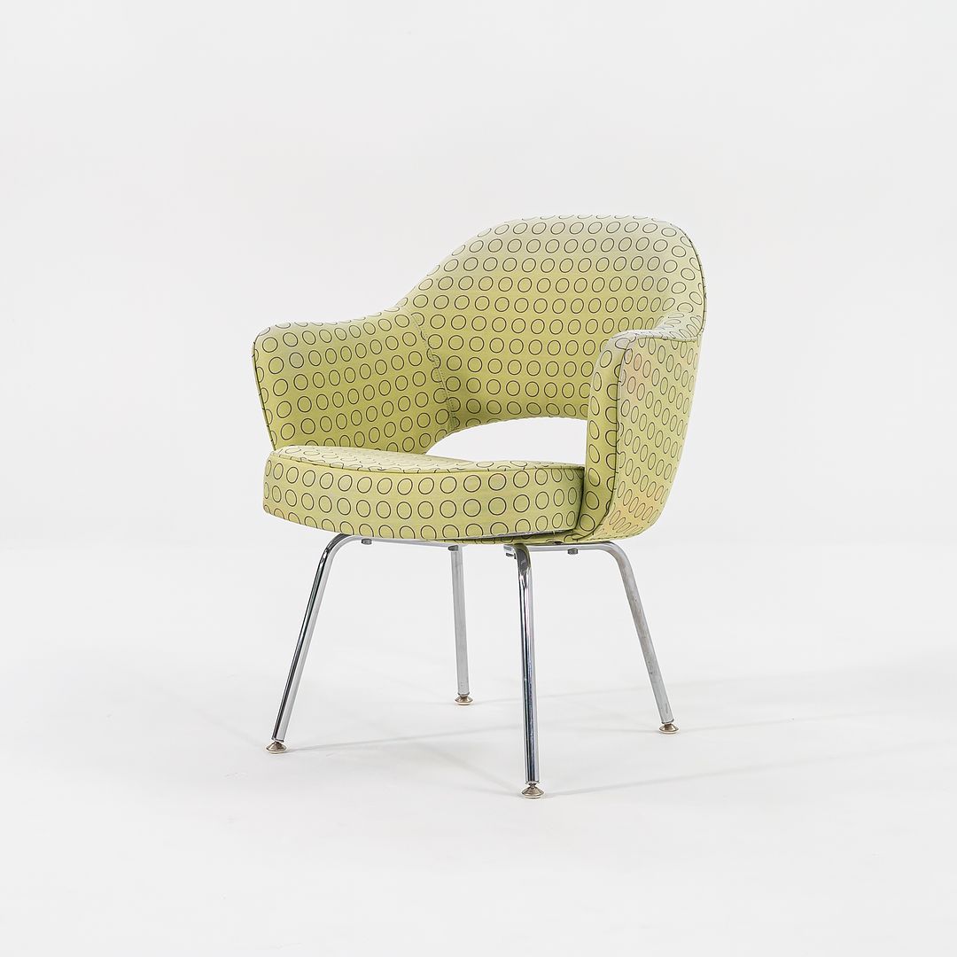 2007 Executive Arm Chair, Model 71APC by Eero Saarinen for Knoll in Green Fabric 12x Available