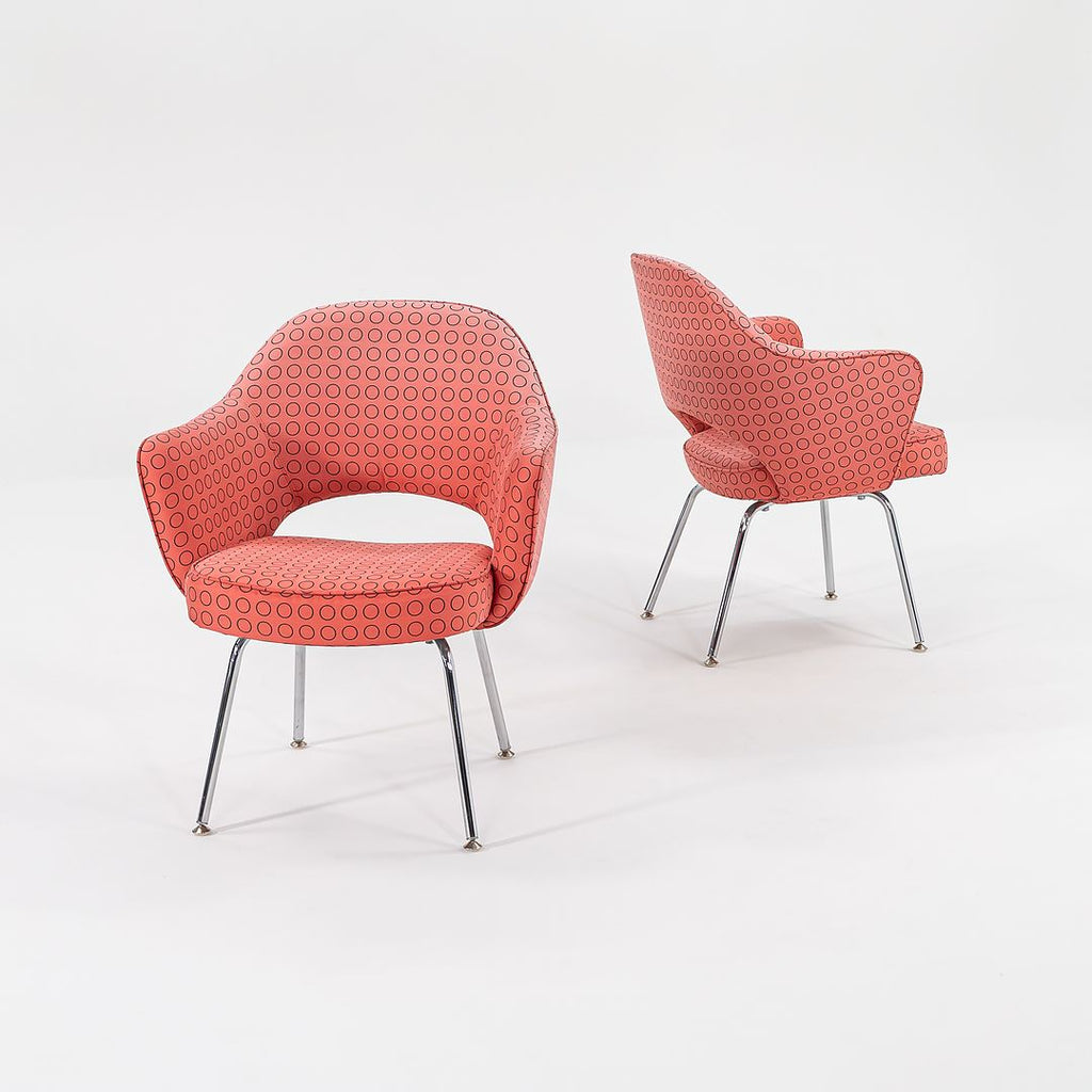 2007 Executive Arm Chair, Model 71APC by Eero Saarinen for Knoll in Pink Fabric 10x Available