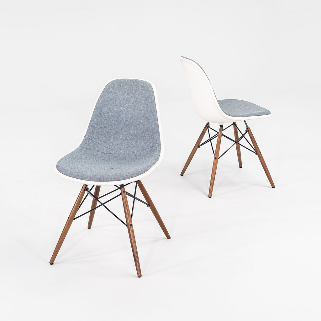 2018 Pair of DSW Side Chairs with Dowel Base by Ray and Charles Eames for Herman Miller