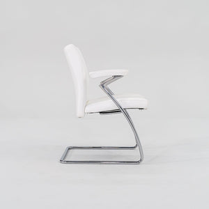 2000 Art Collection Dining Chair by Walter Knoll in White Leather 6x Available