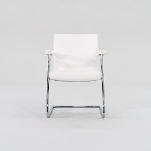 2000 Art Collection Dining Chair by Walter Knoll in White Leather 6x Available