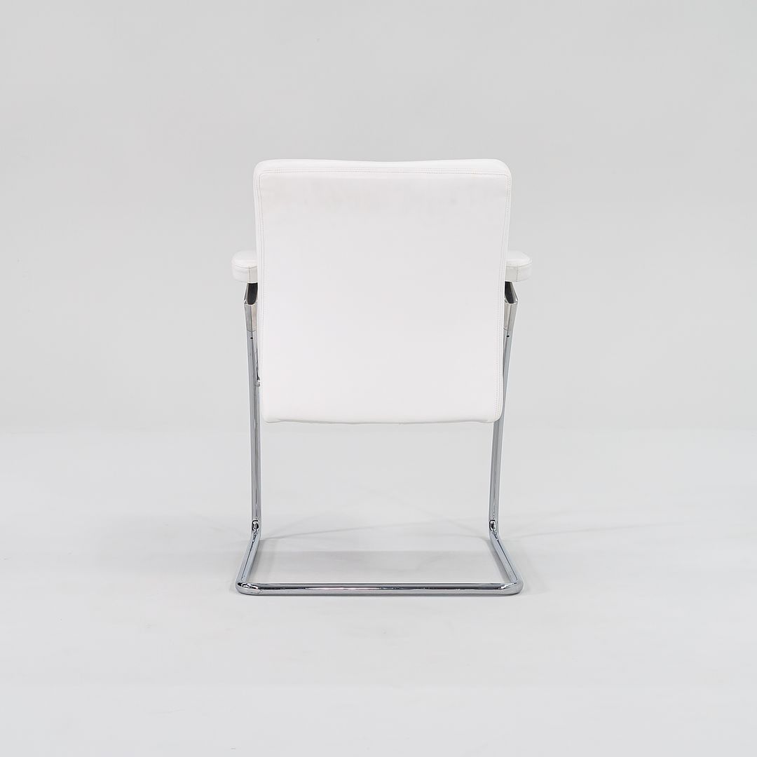 2000 Art Collection Dining Chair by Walter Knoll in White Leather 6x Available