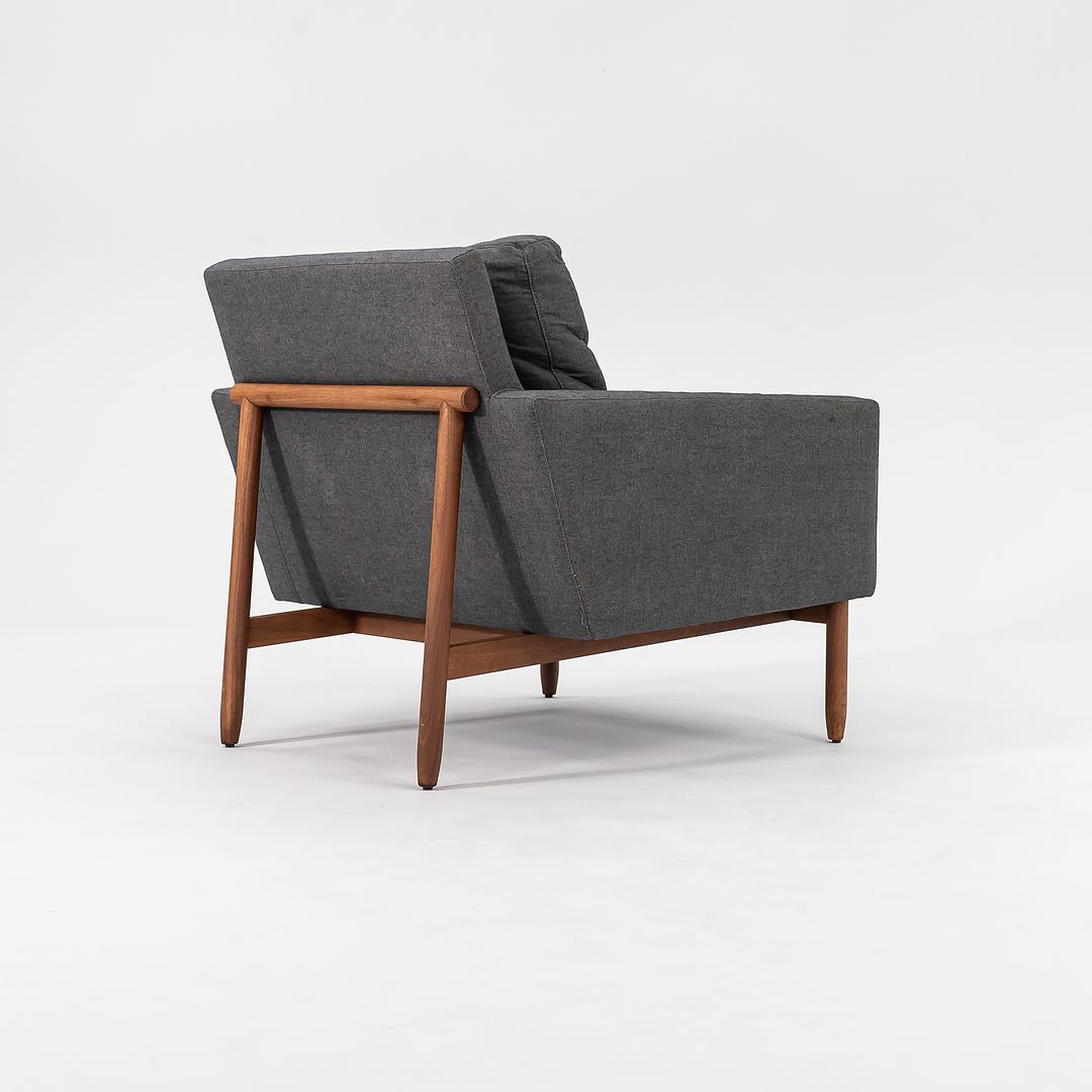 2016 Raleigh Arm Chairs by Jeffrey Bernett and Nicholas Dodziuk for Design Within Reach in Walnut and Grey Fabric