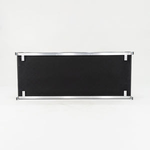 SOLD 2010s Foster 503 Sofa by Lord Norman Foster for Walter Knoll in Steel and Black Leather