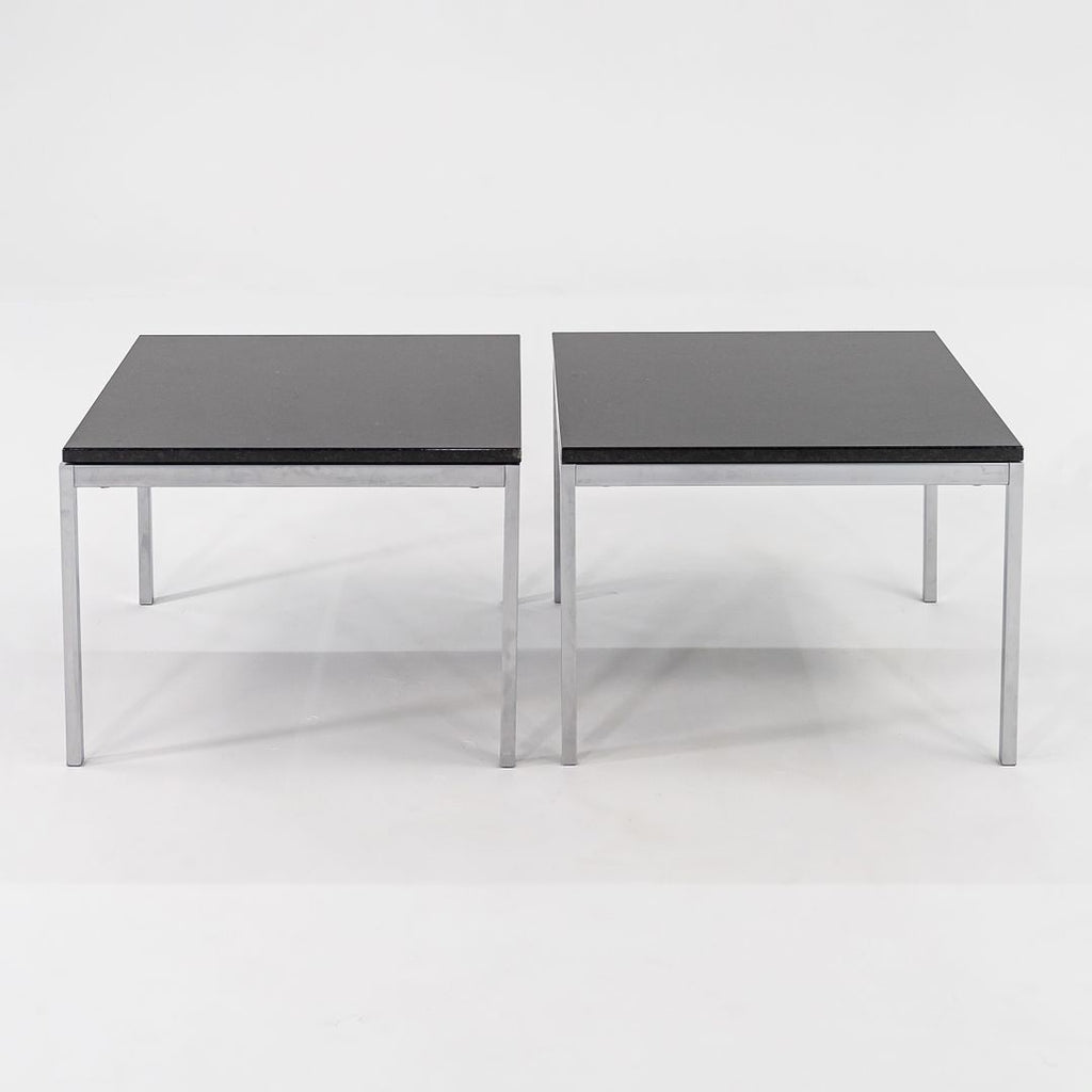 2016 Florence Knoll Coffee / End Table, Model 2510T by Florence Knoll for Knoll in Black Marble 2x Available