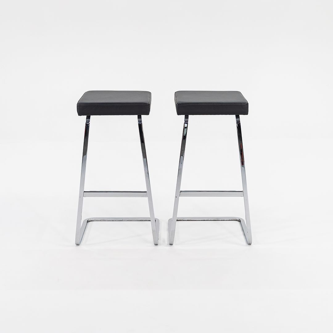 2012 Pair of Four Seasons Bar Stools by Mies van der Rohe for Knoll