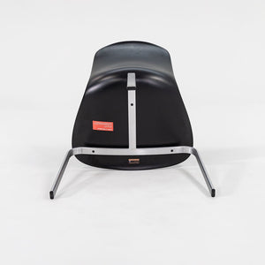 2012 Model PK8 Dining Chair by Poul Kjaerholm for Fritz Hansen in Black Leather and Brushed Stainless 14x Available