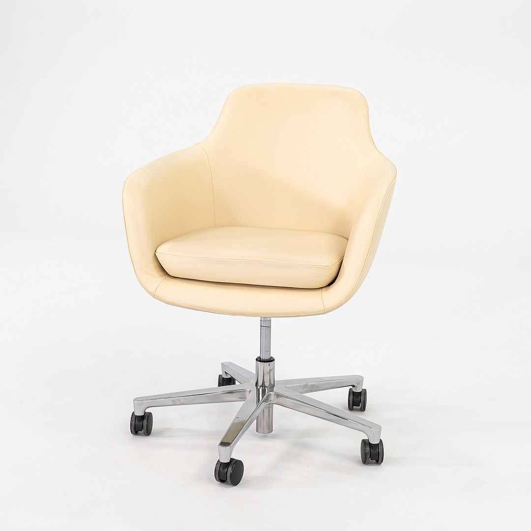 2016 Naoto Fukasawa for Geiger Saiba Mid-Back Desk Chairs in Cream 2x Available