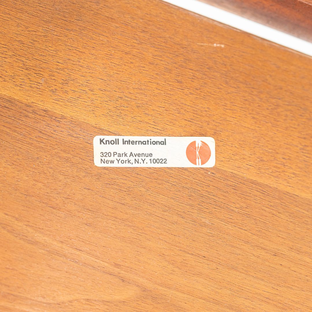 1960s Lewis Butler for Knoll Rectangular Walnut Coffee Table with Clean Lines