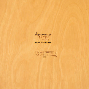 1971 Bruno Mathsson for Firma Karl Mathsson Berit Trolley Cart in Birch and Ash