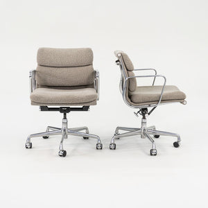 SOLD 2003 Soft Pad Management Chair, EA435 by Ray and Charles Eames for Herman Miller in Grey Boucle 3x Available