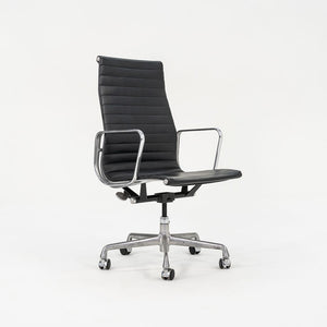 2010 Aluminum Group Executive Desk Chair by Ray and Charles Eames for Herman Miller in Black Naugahyde 2x Available