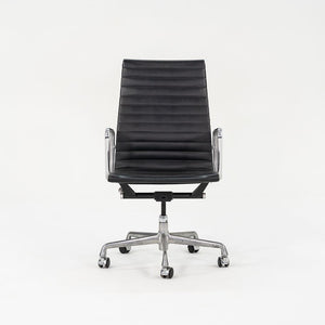 2010 Aluminum Group Executive Desk Chair by Ray and Charles Eames for Herman Miller in Black Naugahyde 2x Available