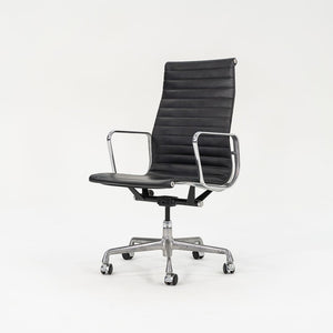 2010 Aluminum Group Executive Desk Chair by Ray and Charles Eames for Herman Miller in Black Naugahyde 2x Available