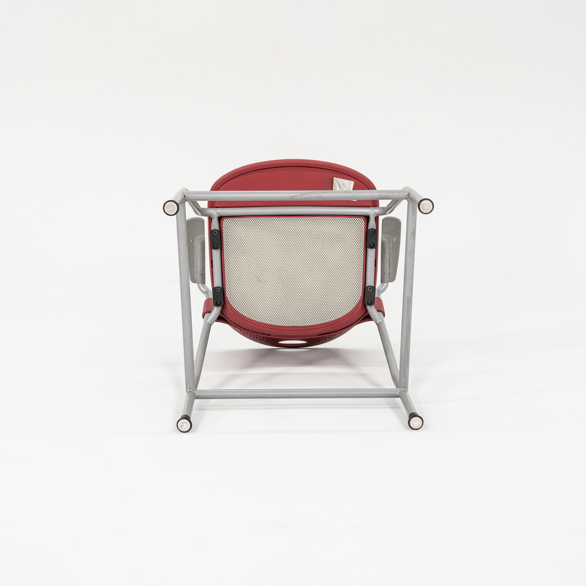 2013 Jeff Weber for Herman Miller Caper Stacking Bar Stool In Red with Arms 11x Available
