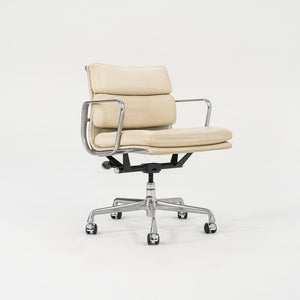 SOLD 2005 Soft Pad Management Desk Chair by Charles and Ray Eames for Herman Miller in Ivory Leather 12x Available