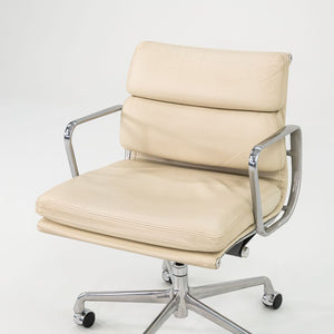 SOLD 2005 Soft Pad Management Desk Chair by Charles and Ray Eames for Herman Miller in Ivory Leather 12x Available