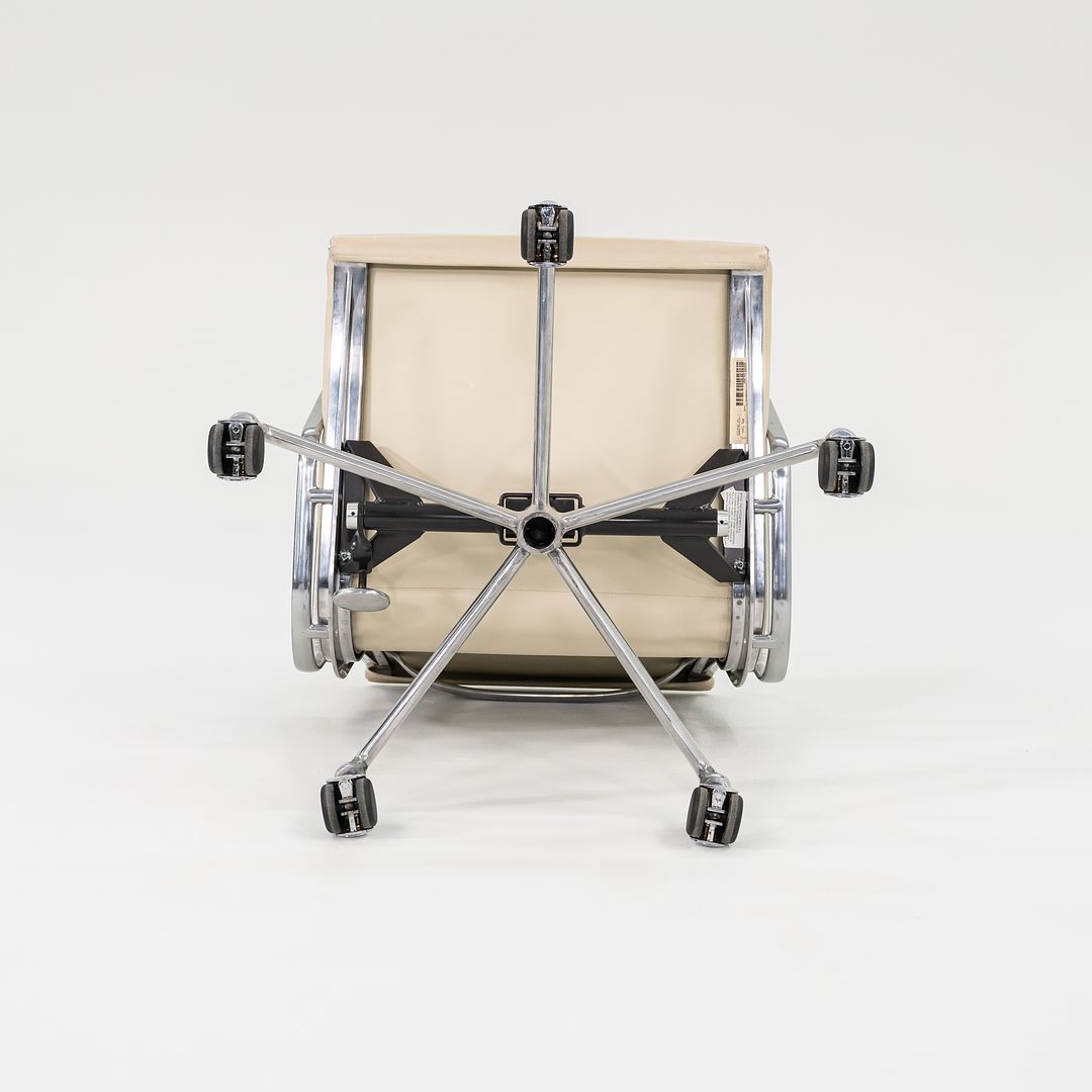SOLD 2005 Soft Pad Management Desk Chair by Charles and Ray Eames for Herman Miller in Ivory Leather 12x Available