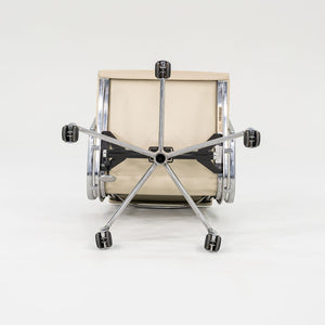 SOLD 2005 Soft Pad Management Desk Chair by Charles and Ray Eames for Herman Miller in Ivory Leather 12x Available
