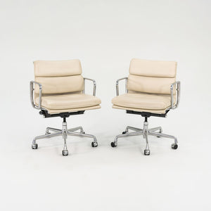 SOLD 2005 Soft Pad Management Desk Chair by Charles and Ray Eames for Herman Miller in Ivory Leather 12x Available