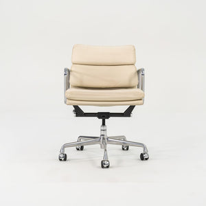 SOLD 2005 Soft Pad Management Desk Chair by Charles and Ray Eames for Herman Miller in Ivory Leather 12x Available
