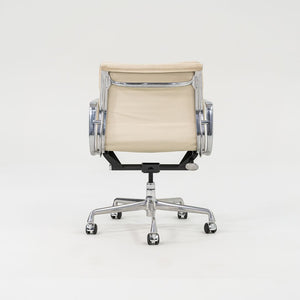 SOLD 2005 Soft Pad Management Desk Chair by Charles and Ray Eames for Herman Miller in Ivory Leather 12x Available