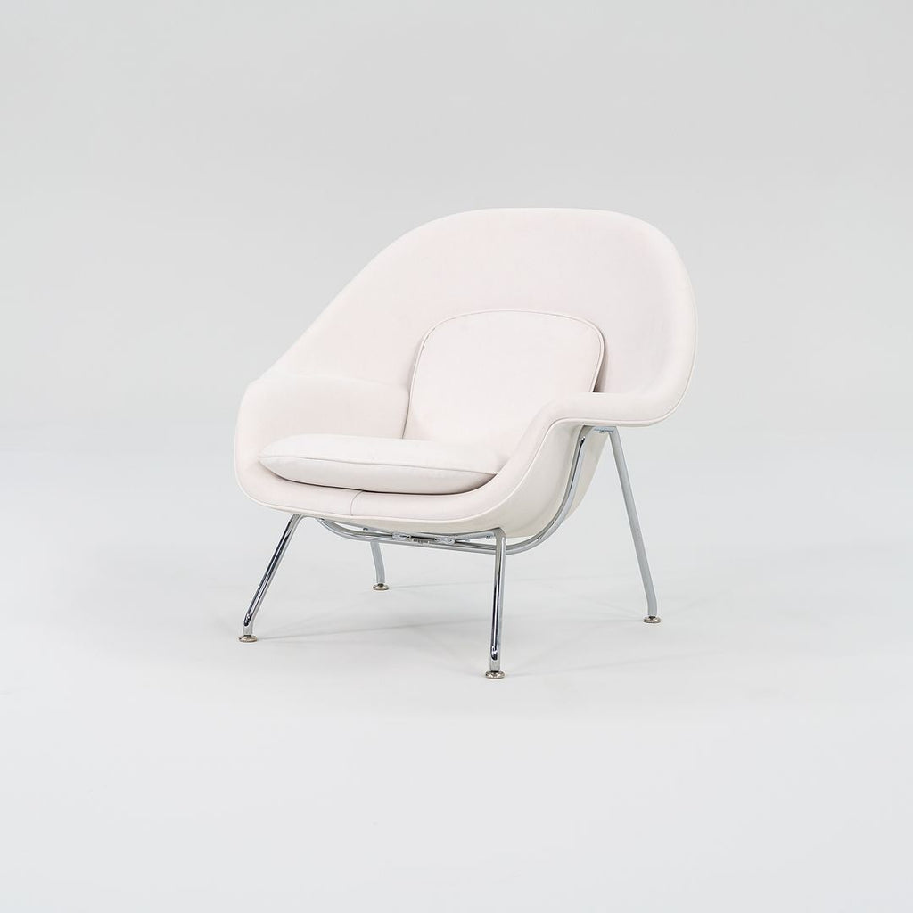 2022 Child-Size Womb Chair, Model 70LS by Eero Saarinen for Knoll in White Leather
