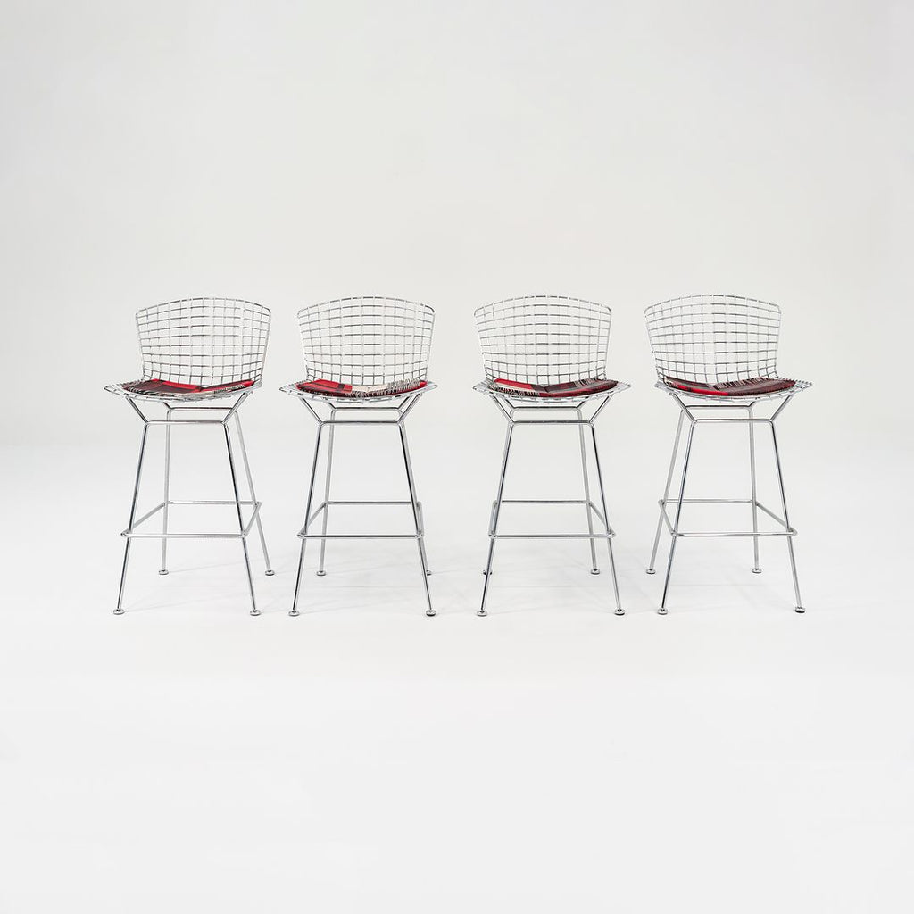 2021 Bertoia Bar Stool, Model 428C by Harry Bertoia for Knoll 4x Available