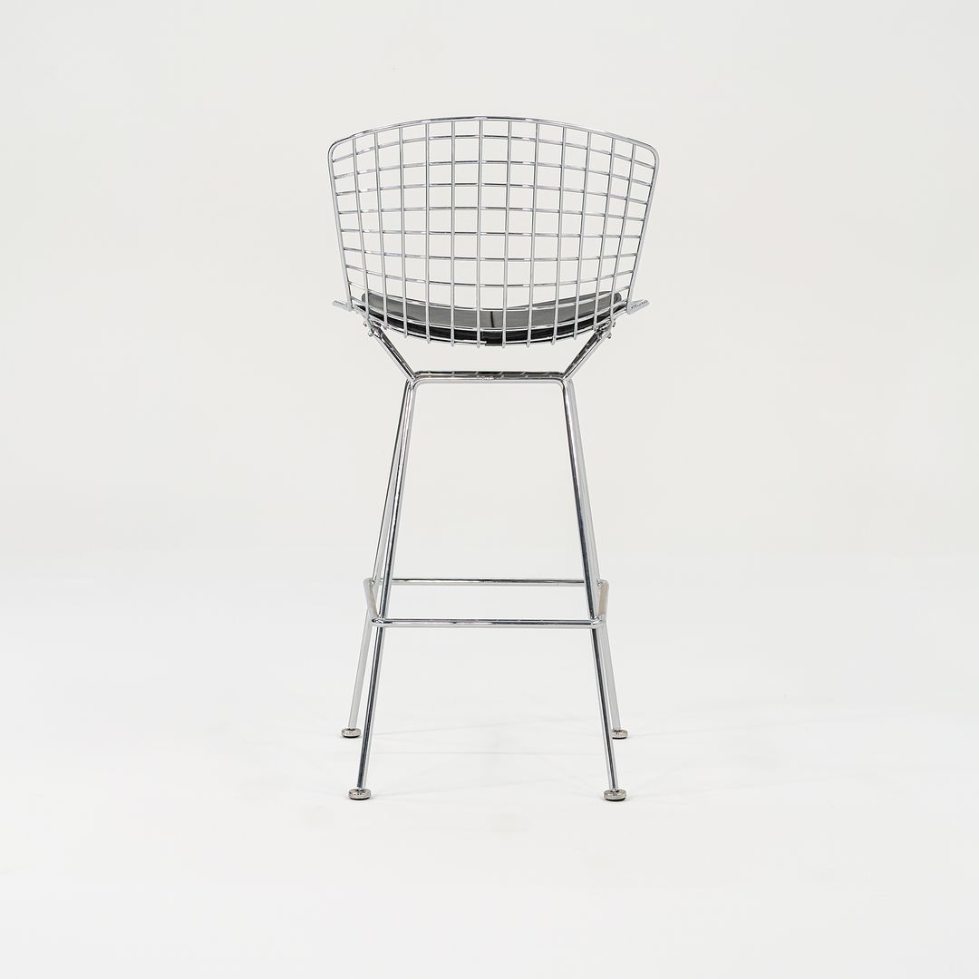 2014 Pair of Bertoia Bar Stools, Model 428C by Harry Bertoia for Knoll in Chrome