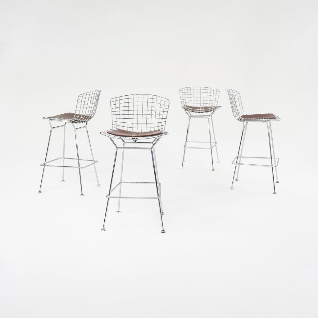 2009 Bertoia Bar Stool, Model 428C by Harry Bertoia for Knoll 4x Available