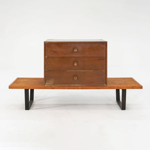 1954 BCS Cabinet, Model 4603 by George Nelson for Herman Miller in Walnut (No Bench)