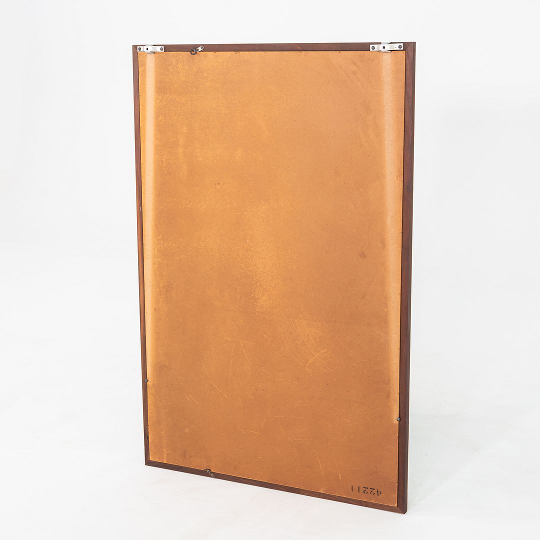 1960s Jack Cartwright for Founders Wall Mirror in Walnut 32 x 48 x 1 inches