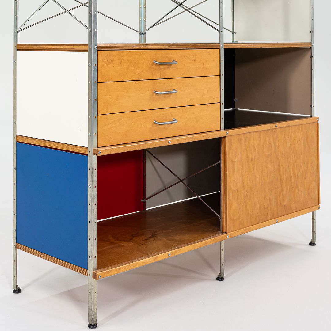 SOLD ESU 420 Storage Unit / Cabinet by Ray and Charles Eames for Herman Miller with Multi-Color Panels
