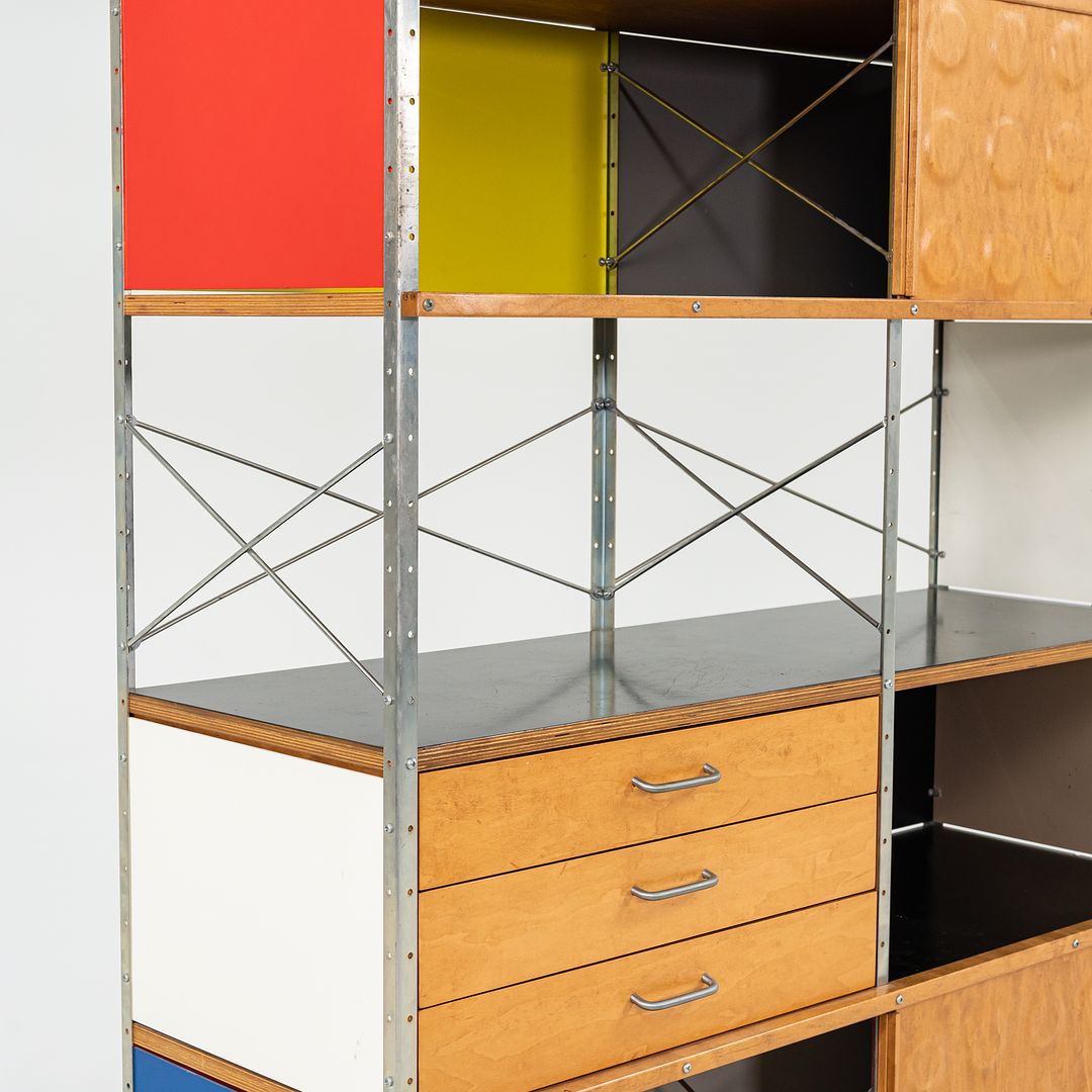 SOLD ESU 420 Storage Unit / Cabinet by Ray and Charles Eames for Herman Miller with Multi-Color Panels