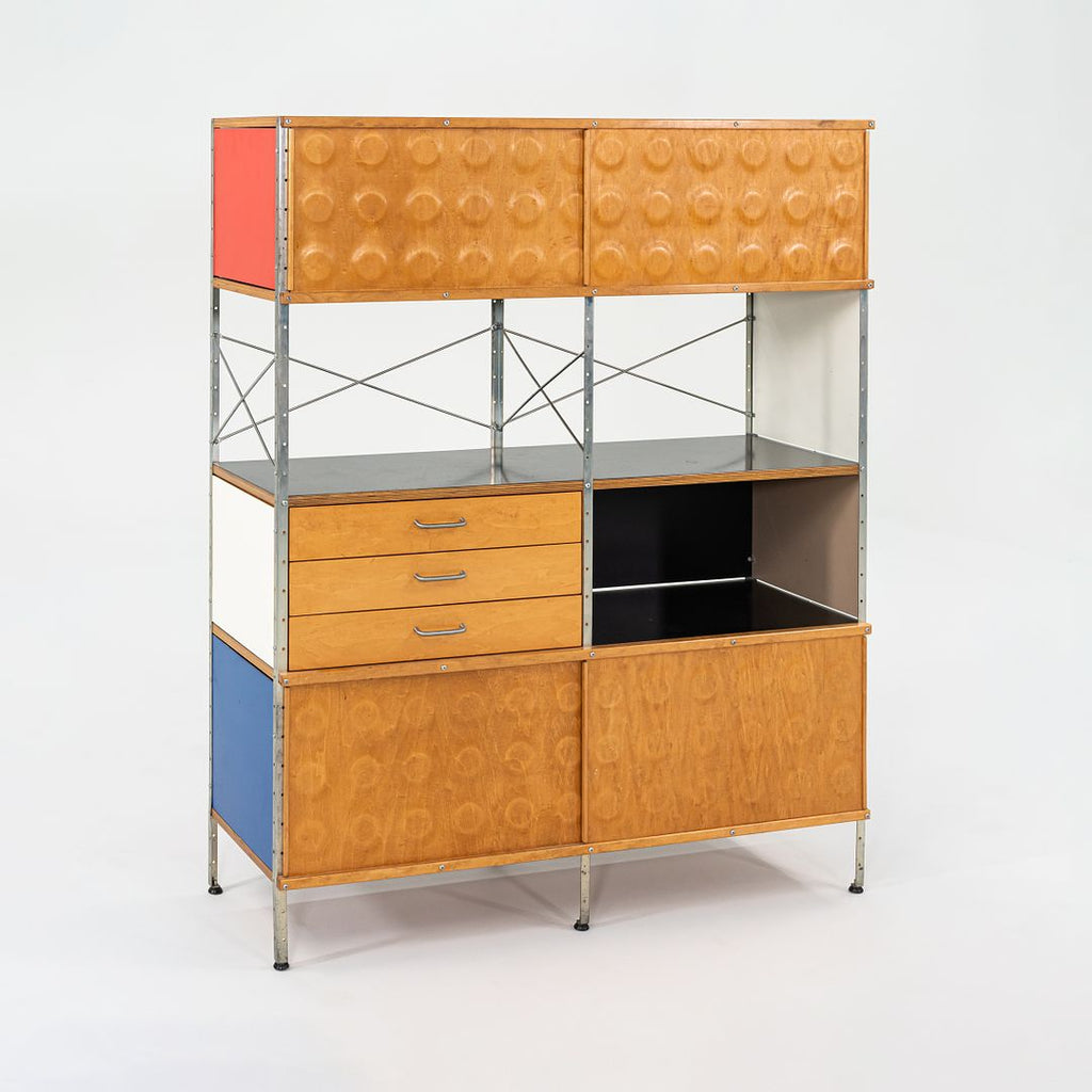 SOLD ESU 420 Storage Unit / Cabinet by Ray and Charles Eames for Herman Miller with Multi-Color Panels